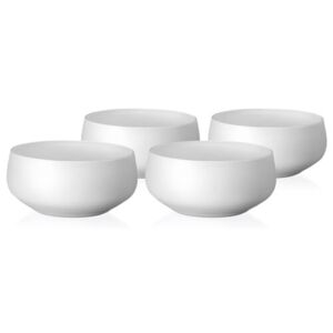 Crystalex 4-dielna sada misiek Mini Bowls White, 95 ml