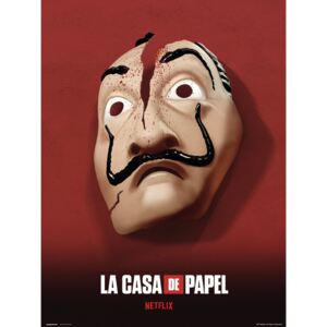 Money Heist (La Casa De Papel) - Mask Obrazová reprodukcia, (30 x 40 cm)