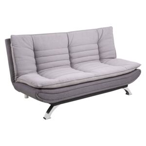 Dizajnová rozkladacia sedačka Alun, 196 cm, sivá