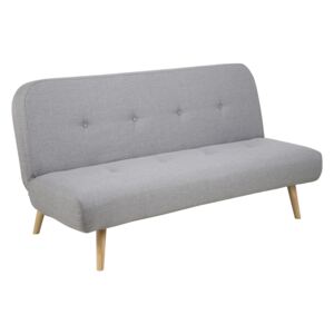 Dizajnová rozkladacia sedačka Alvar, 192 cm, svetlosivá