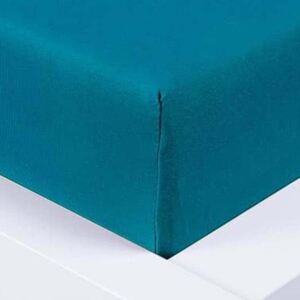 XPOSE® Jersey plachta Exclusive jednolôžko - temne modrá 90x200 cm