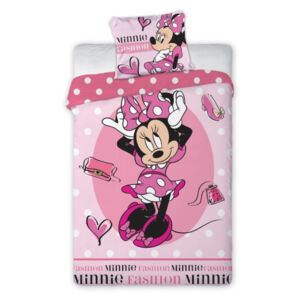 Bavlnené obliečky - Minnie Mouse Fashion - 140x200 + 70x90