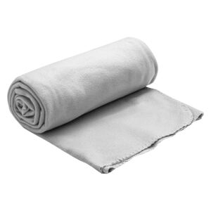 Fleecová deka svetlo sivá 150x200 cm