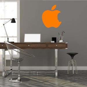GLIX Apple Jobs - samolepka na stenu Oranžová 30x25 cm