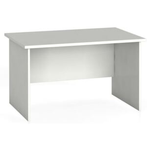 Kancelársky písací stôl rovný 120 x 80 cm, biela