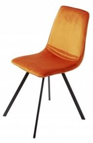 AMSTERDAM VELVET stolička - posledné kusy Oranžová