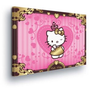 Obraz na plátne - Golden Hello Kitty 60x40 cm