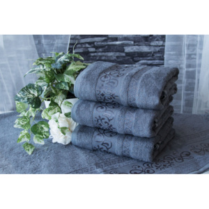 XPOSE ® Bambusový ručník CATANIA - tmavě šedá 50x90 cm