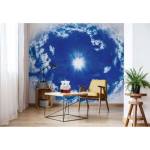 Fototapeta GLIX - Blue Sky White Clouds 3 + lepidlo ZADARMO Vliesová tapeta - 312x219 cm