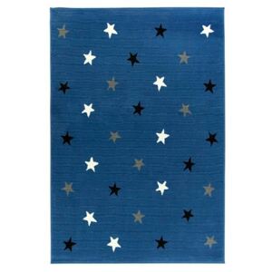 Vulpi Detský modrý koberec Hviezdičky 120x170