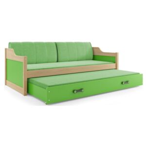 BMS Detská posteľ DAWID /BOROVICA 200x90 Farba: Zelená