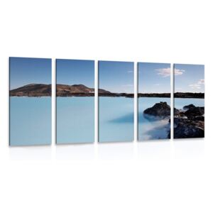 5-dielny obraz modrá lagúna