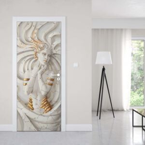 GLIX Fototapeta na dvere - 3D Classical Woman Swirls