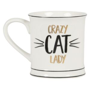 Porcelánový hrnček Crazy Cat Lady