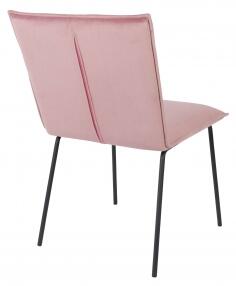 FLOKE VELVET stolička Ružová