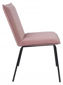 FLOKE VELVET stolička Ružová