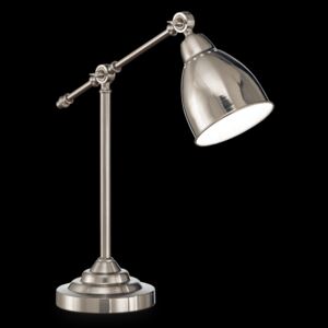 Ideal Lux 012209 stolná lampička Newton Nickel 1x60W | E27 - nikel