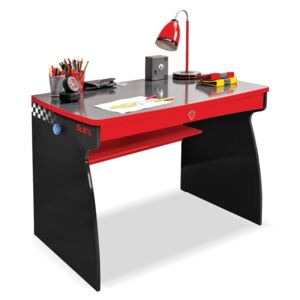 Detský písací stôl Rally - červená/čierna
