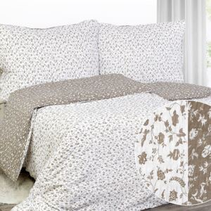 Goldea krepové posteľné obliečky - vzor 772 drobné kvietky 140 x 200 a 70 x 90 cm