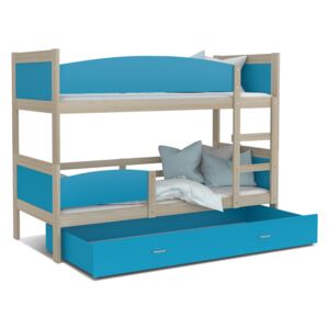 GL Swing 2 Borovica Color poschodová posteľ 190x80 Farba: Modrá