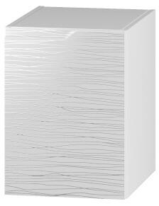 Kúpeľňová skrinka NICEA D40, 40x46x44,9, biela/vzor, pravá