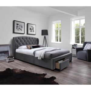 PROXIMA.store - Manželská posteľ SABRINA - tmavosivá - 160 Veľkosť postele: Pre matrac 160 x 200 cm