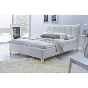 PROXIMA.store - Čalúnená posteľ SANDY - biela ekokoža - 160 Veľkosť postele: Pre matrac 160 x 200 cm