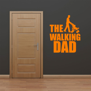 The walking dad - samolepka na zeď Oranžová 30x35 cm
