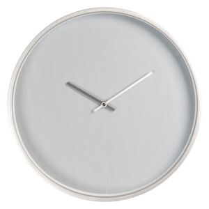 Minimalistické šedé nástenné hodiny - Ø 40 * 6 cm / 1 * AA