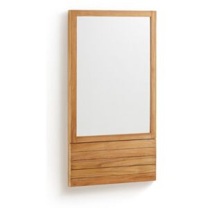 Zrkadlo z teakového dreva La Forma Sunday, 60 x 110 cm