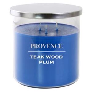 Provence Vonná sviečka v skle PROVENCE 1kg Teakwood plum 3 knôty