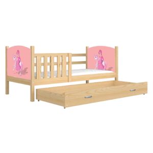 GL Detská posteľ Dobby 190x80 Princezná na koníku č.9 Farba: Borovica