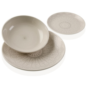 3 dielna set tanierov z porcelánu, Versa, Iris Versa Home 21650002