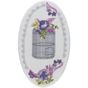 Kúpeľňová predložka Confetti Bathmats Flower Cage, 80 × 130 cm