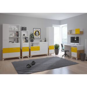 WIP Detská izba HEY 2 Farba: Dub artisan/biela/žltá