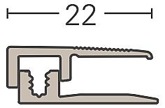 Ukončovací hliníkový profil PARADOR Eloxovaný hliník ušľachtilá oceľ 1744331