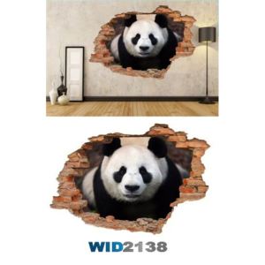 3D samolepka na stenu panda