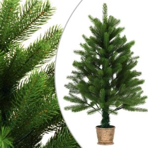 Umelý vianočný stromček s košíkom zelený 90 cm
