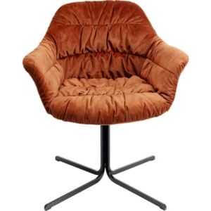 Colmar stolička hrdzavo červená