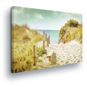 Obraz na plátne - Sandy Path 4 x 30x80 cm