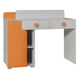 PC stôl Timon TM03, Farby: Svetlosivá + Oranžová