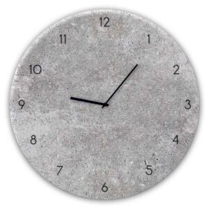 Styler Sklenené nástěnné hodiny - Concrete 2 | Rozmery: 30x30 cm