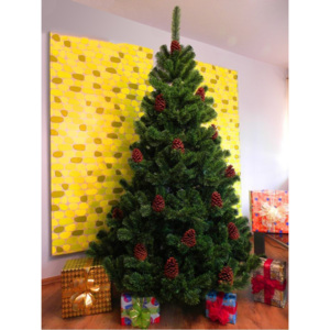 Umelý vianočný stromček - Borovica svetlozelená 150 cm