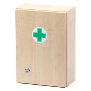 Štěpář Nástenná lekárnička pre 5 osôb - drevo prírodné drevo