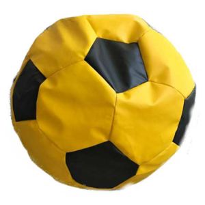 Futbalová lopta S - sedací vak čierno žltá