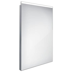 Nimco Zrkadlá - Kúpeľňové podsvietené LED zrkadlo 500 mmx700 mm, hranaté, alumínium ZP 8001