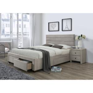 PROXIMA.store - Manželská posteľ KAYLEON - béžová - 160 Veľkosť postele: Pre matrac 160 x 200 cm