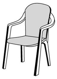 Doppler SPOT 6118 monoblok vysoký - poduška na stoličku