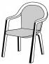 Doppler SPOT 129 monoblok nízky - poduška na stoličku