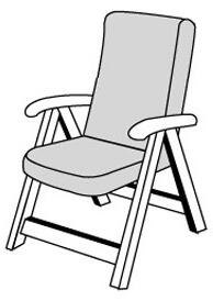 Doppler CITY 4414 stredná - poduška na stoličku a kreslo